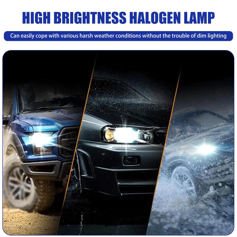 dawfall Pack-2 Car H7 Halogen Bulbs, 55W 12V Quartz Lamp, Super Bright Beam Low/High Beam Fog Light Replacement, All-in-one Plug and Play Bulb, Universal Lighting Accessories for Cars (White Light) - Image 3