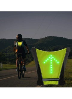 LED Turn Signal Safety Vest with Direction Indicator, USB Charging & Adjustable Bike Pack Accessory Guiding Light for Night Running Walking Cycling Gear - LED Glowing Reflective Backpack - pzsku/Z331695229D909E7A9BD0Z/45/_/1678273983/b9f0b9f2-4039-4664-b17b-2b810d886920