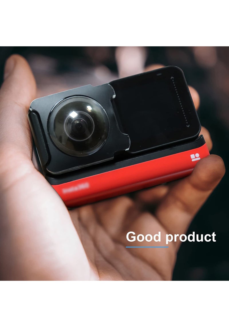 Dual Lens Guards for Insta360 One RS/ONE R, Sticky Panoramic Lens Protection Cap Accessories, with Silicone Lens Cover - Image 2