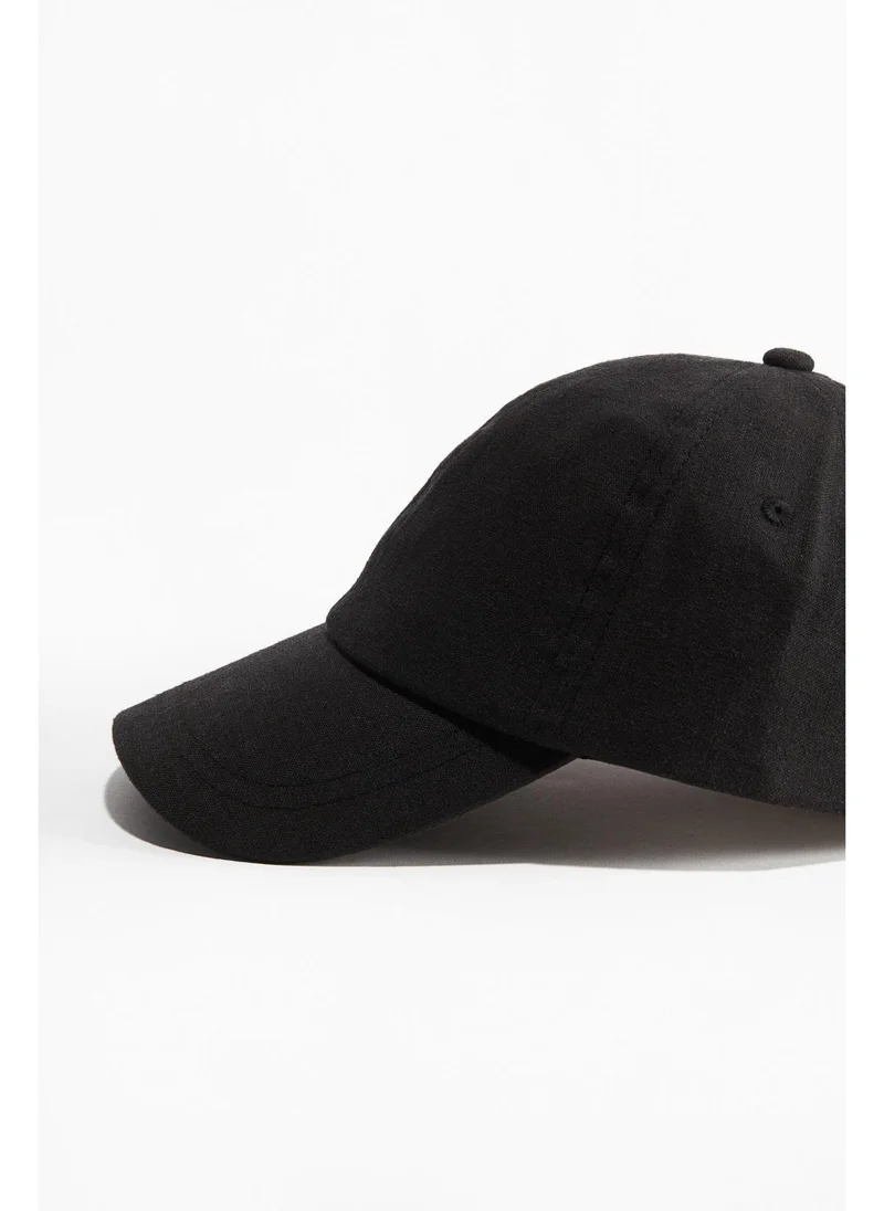 اتش اند ام Linen-blend cap