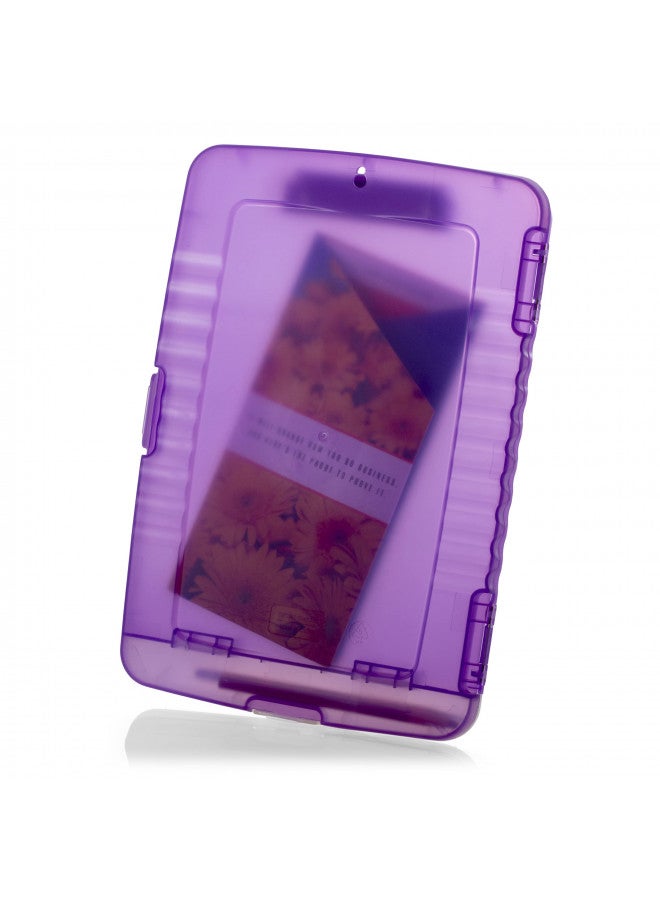 Officemate Slim Clipboard Storage Box, Purple (83305) (1 Clipboard) - Image 3