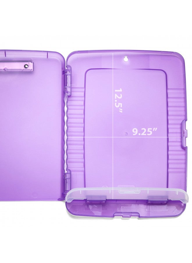 Officemate Slim Clipboard Storage Box, Purple (83305) (1 Clipboard) - Image 4
