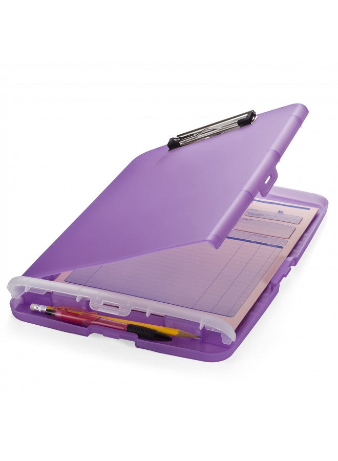 Officemate Slim Clipboard Storage Box, Purple (83305) (1 Clipboard) - Image 1