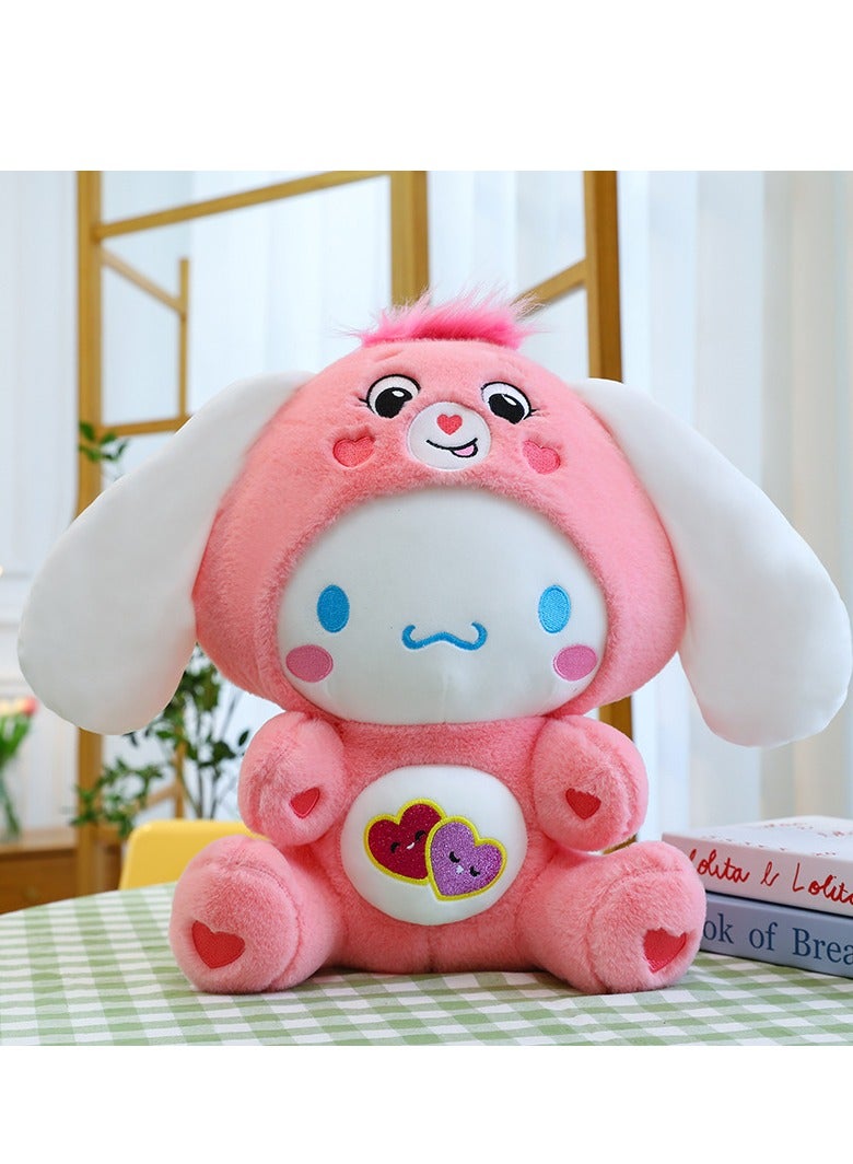 Cinnamoroll Dressed As Love-a-Lot Bear Plush Toy, 30cm Cinnamoroll Stuffed, Animal Soft Stuffed Cinnamoroll Toys, Cinnamoroll Doll Soft Hugging Gifts for Kids