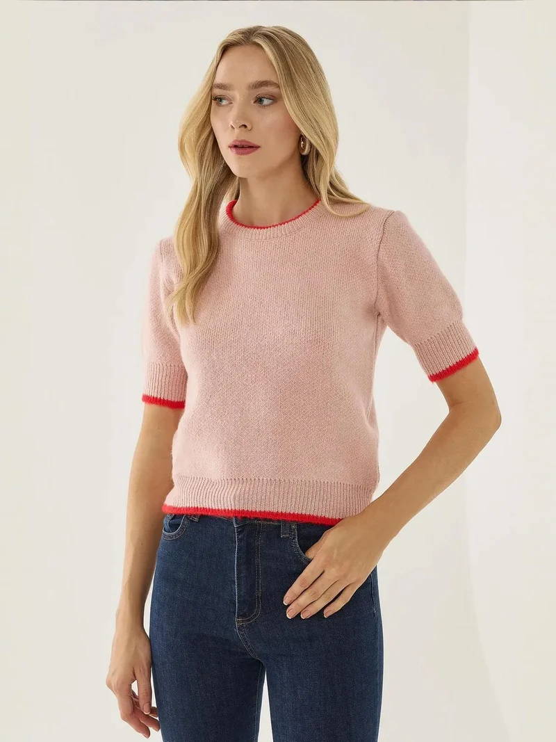 HICCUP Contrast Knitted Sweater