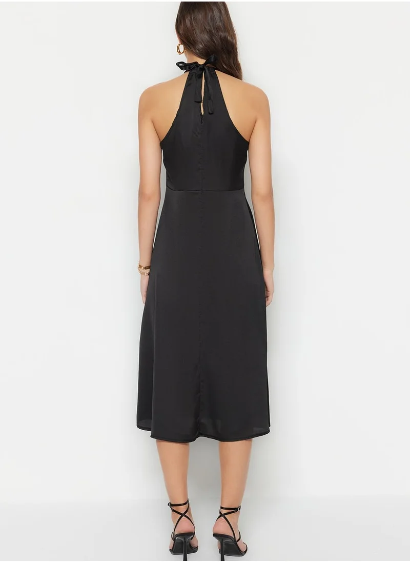 trendyol Halter Neck Slit Detail Dress
