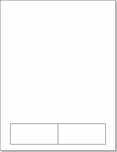 NextDayLabels - Integrated Label/Laser Form with Label Combination (2 Labels of 3-1/2 x 1-1/2" Each/Pack of 250) - Image 1