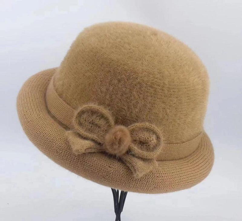 Knit Hat Women Winter Star Drawstring Warm Beanie Hat - Image 3