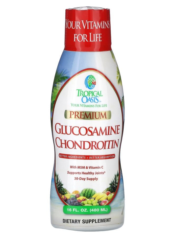 Tropical Oasis Premium Glucosamine Chondroitin 16 fl oz (480 ml)