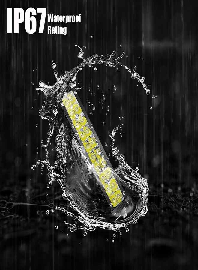 شريط إضاءة LED رفيع 7 بوصة للشاحنات، مصابيح ضباب LED إضافية للقيادة على الطرق الوعرة 10-60 فولت، 60 واط 6000 لومن، شريط إضاءة مقاوم للماء للسيارات، مناسب للجرارات، والمركبات الرباعية، ومركبات UTV، ومركبات RZR، ومركبات التحكم عن بعد، وعربات جز العشب، وعربات الجولف، والدراجات الكهربائية. - Image 5