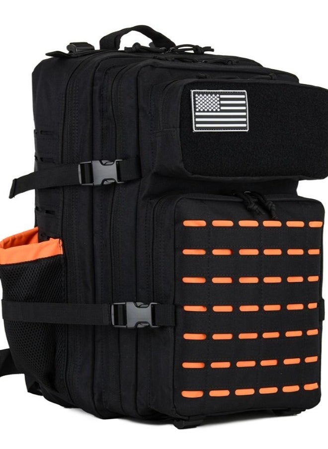 ProflexFitness Large Tactical Bag for Gym and Budget Travel + Proflex Fitness Tactical Backpack 45L – Made from Waterproof Oxford 900D, Available in Black and Orange  - Image 2