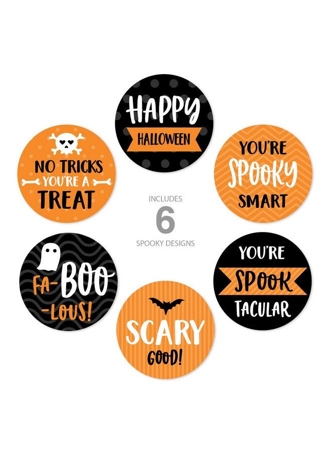 SBlabels Spooky Sweet Halloween Stickers / 500 Encouraging Autumn Labels / 6 Alternating Fall Designs / 1.5" Diameter School Envelope Seals/Made In The Usa - Image 2