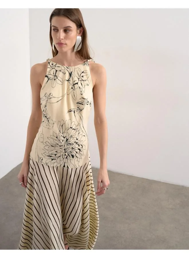 TOPSHOP Casual Sleeveless Maxi Woven Dress