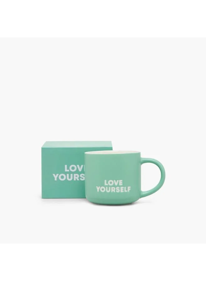لايف ستايل Love Yourself Print Bone China Mug with Handle - 340 ml