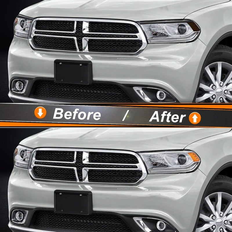 NDRUSH Smoked Light Stickers Kit Overlays Headlight Eyelid Vinyl Tint Film Blackout Tail Light Wrap Cover Compatible with Dodge Durango 2014-2021 - Image 4