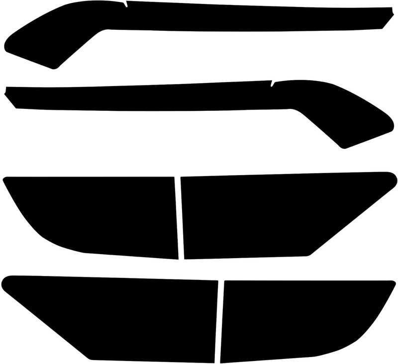 NDRUSH Smoked Light Stickers Kit Overlays Headlight Eyelid Vinyl Tint Film Blackout Tail Light Wrap Cover Compatible with Dodge Durango 2014-2021 - Image 1