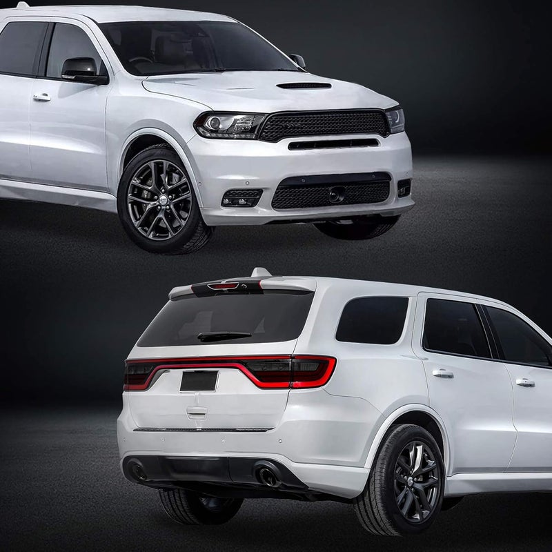 NDRUSH Smoked Light Stickers Kit Overlays Headlight Eyelid Vinyl Tint Film Blackout Tail Light Wrap Cover Compatible with Dodge Durango 2014-2021 - Image 2