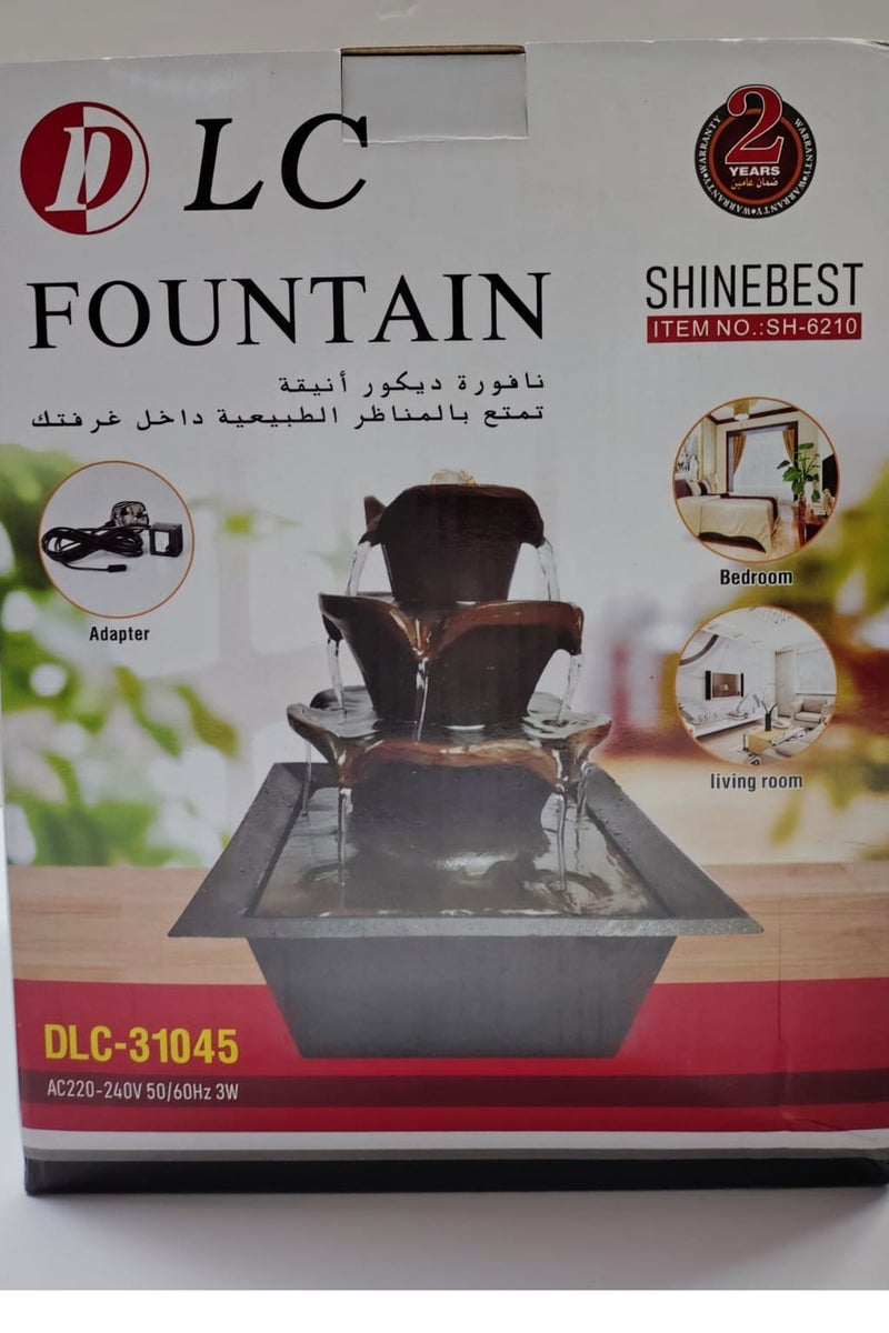 دي إل سي  نافورة ديكور نافورة مياه داخلية، منظر طبيعي مائي داخلي 3 وات - Image 1