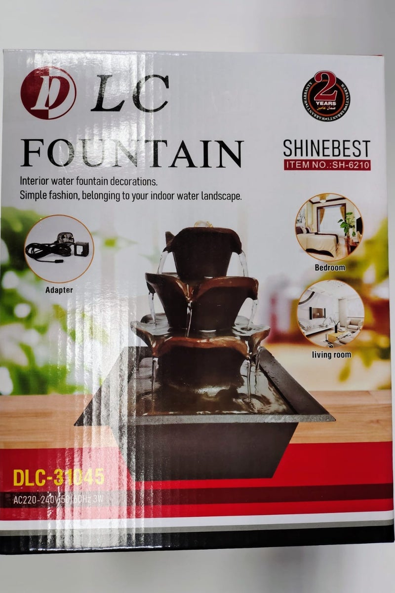 دي إل سي  نافورة ديكور نافورة مياه داخلية، منظر طبيعي مائي داخلي 3 وات - Image 2