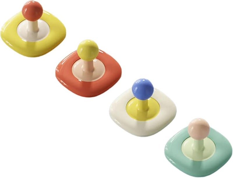 Square Adhesive Wall Hooks 4Pcs Drill Release Hangers for Towel Keys Bathroom Kitchen Storage - Image 4