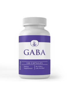 Gaba (100 Capsules) Always Pure No Additives Or Fillers Lab Verified