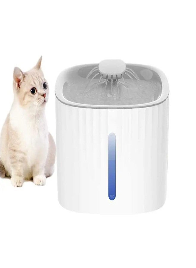 PET FUN نافورة مياه شرب للحيوانات الأليفة من بيت فن للقطط والكلاب | وعاء توزيع مياه أوتوماتيكي بإضاءة LED ونظام ترشيح ثلاثي | مضخة هادئة وموفرة للطاقة | تعمل بمنفذ USB بسعة 3 لترات - Image 1