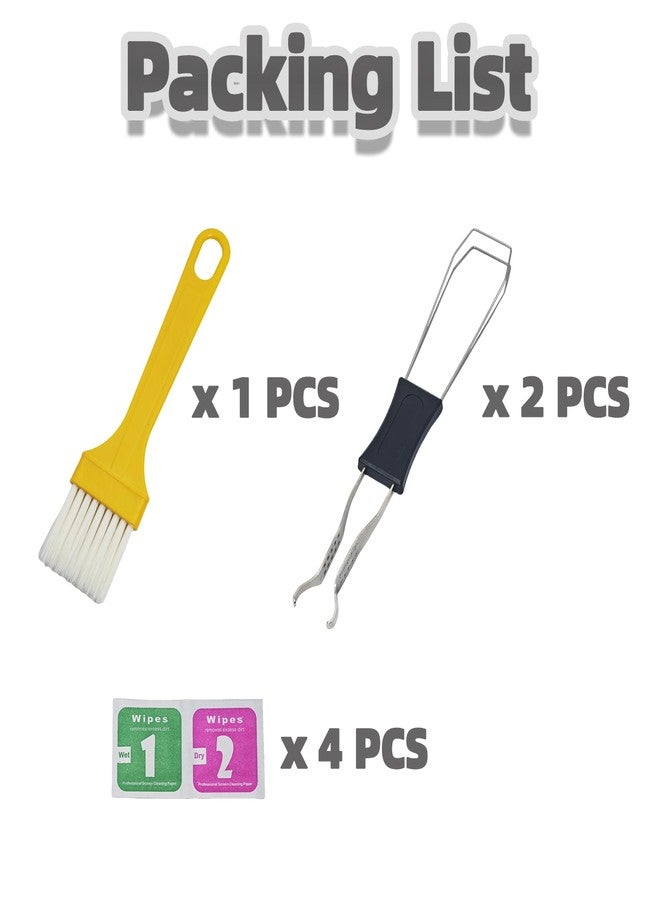 Atdcoek Keycap Puller Switch Pluller with Keyboard Cleaning Brush for Mechanical Keyboard, Stainless Steel Key Removal Tool - Image 3