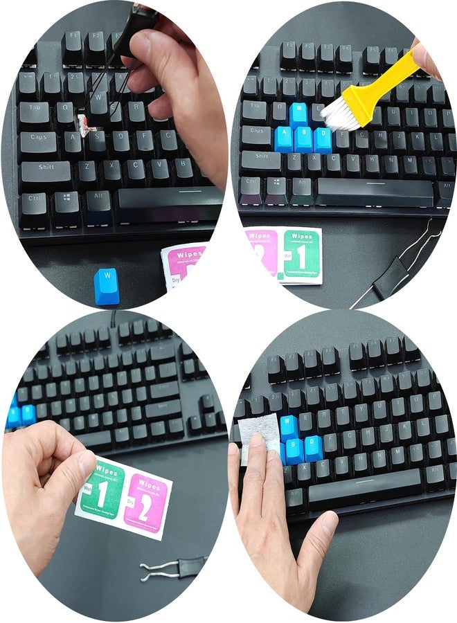 Atdcoek Keycap Puller Switch Pluller with Keyboard Cleaning Brush for Mechanical Keyboard, Stainless Steel Key Removal Tool - Image 5
