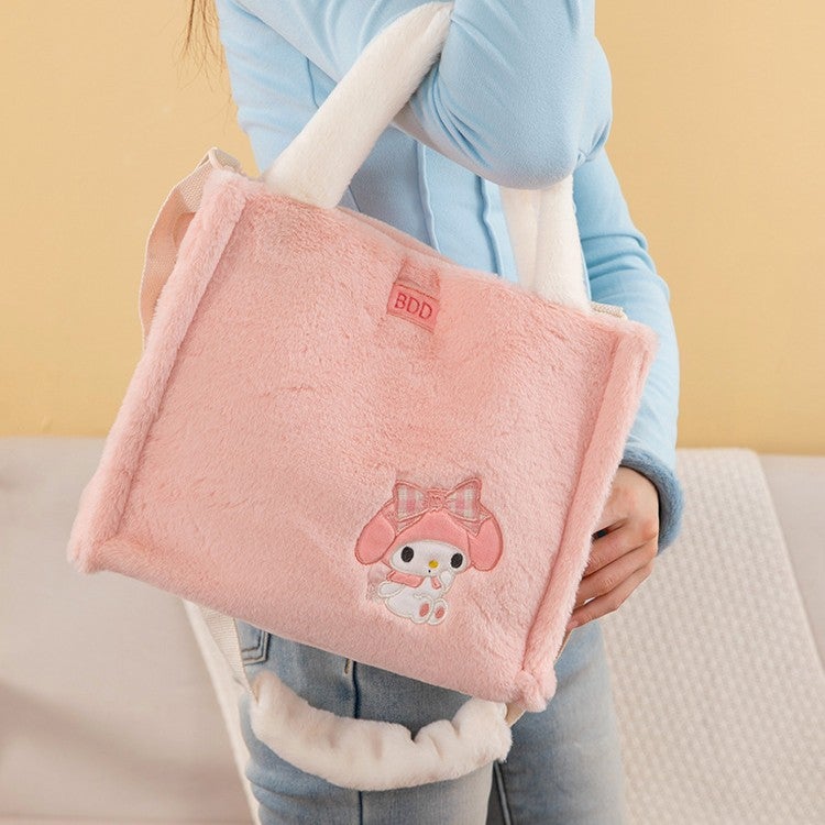 New Cartoon Insi Plush Bag Cute Panda Portable Tote Bag Shoulder Strap Crossbody Bag - Image 2
