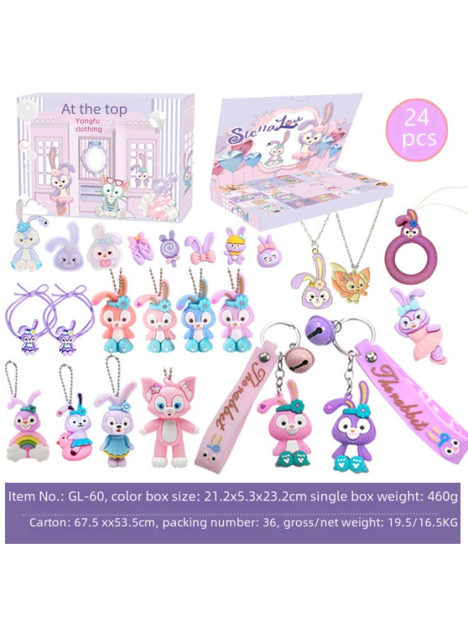 Generic Hot 24pcs Hole Blind Box Sanrio Cartoon Elf Mario Party Toy Spot-Color:Gl-92 My Little Pony Cave Fun (510g)  - Image 5