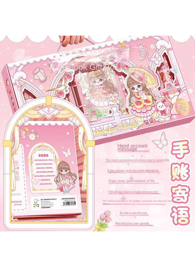 Bluejw Handbook Gift Box Suit Notebook Loose-leaf Stationery Sticker Material Tool Girl's Heart - Image 5