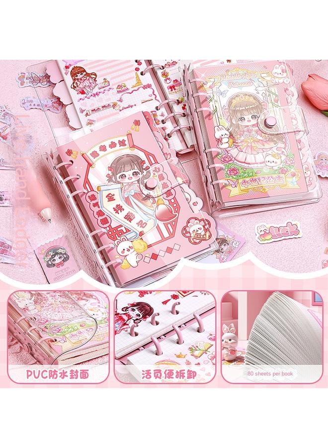 Bluejw Handbook Gift Box Suit Notebook Loose-leaf Stationery Sticker Material Tool Girl's Heart - Image 4