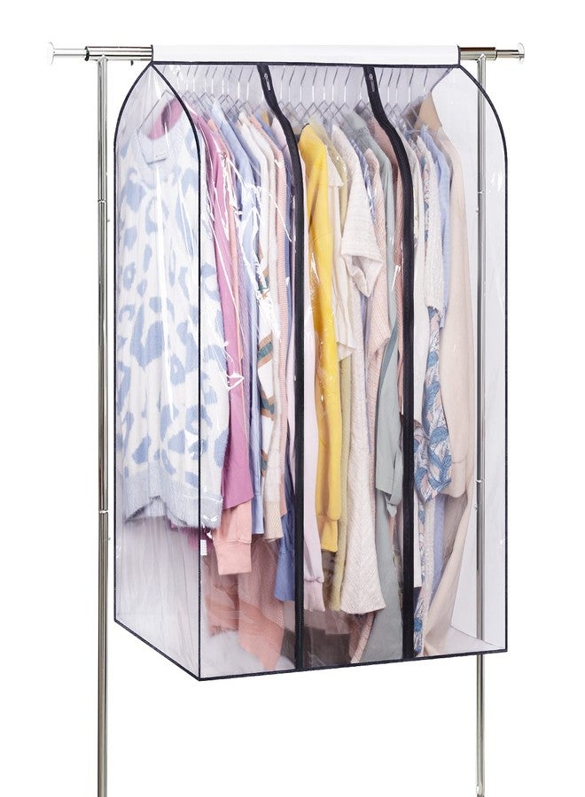SLEEPING LAMB 40' Clear Garment Bags for Closet Storage Bottom Enclosed Hanging Clothes Storage Bag Sealed Clothes Cover for Coats, Suits, Sweaters, Dresses - Image 1