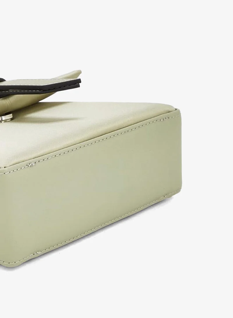 Celeste GREEN Solid Crossbody Bag With Detachable Strap for Women | Best Price UAE