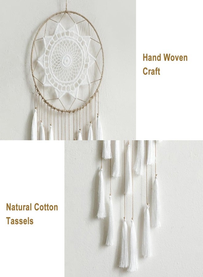 Artilady Macrame Dream Catchers for Bedroom - Tassel Wall Hanging Handmade Dreamcatchers Home Decor with Tassel Feather Ornament Craft Blessing Gift - Image 5