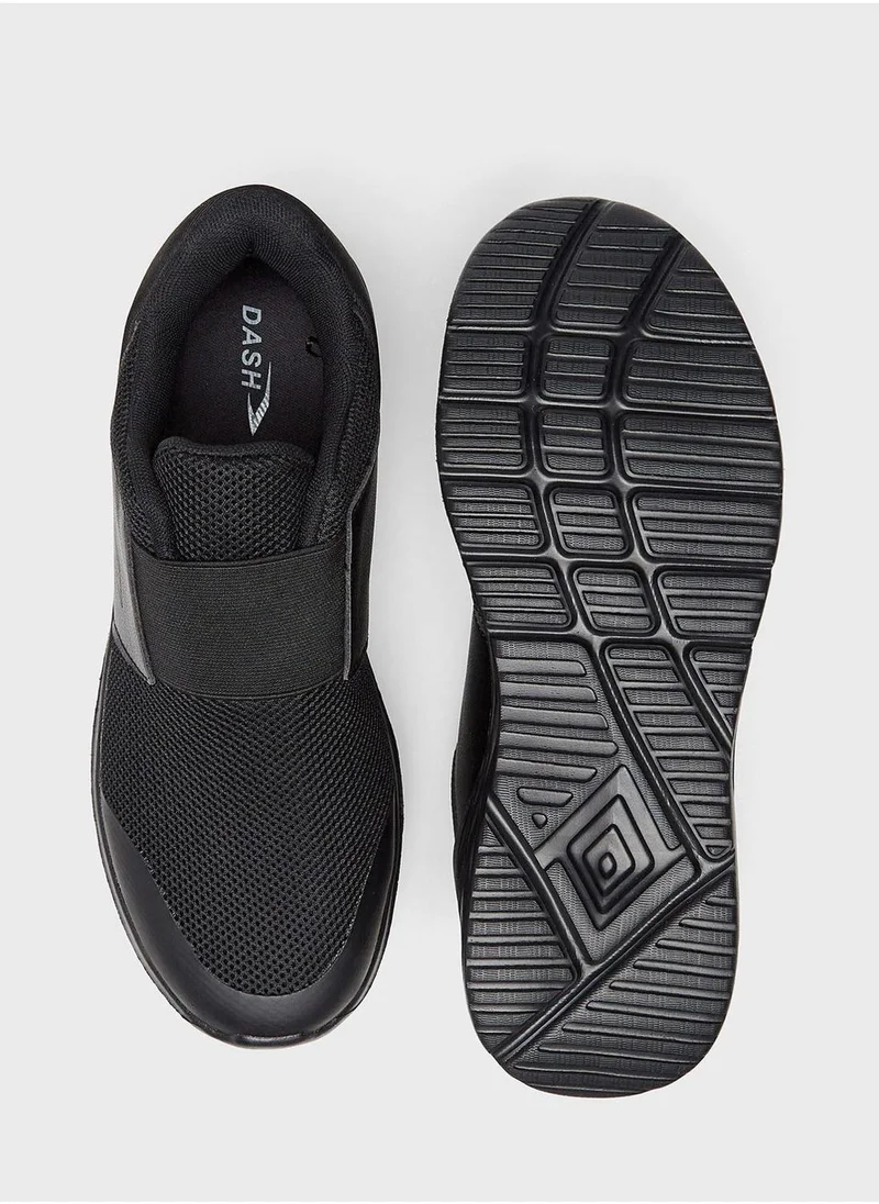Dash Wide Toe Slip Ons