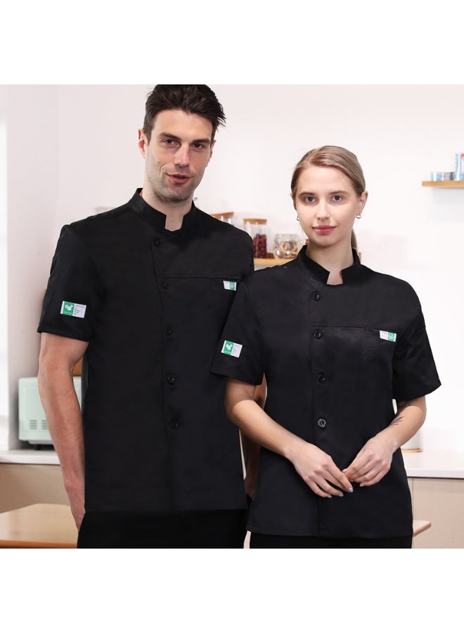 NIBEMINENT Chef Uniform Men Cook Clothes Unisex Restaurant Kitchen Shirt Short/Long Sleeves Pastry Jacket Works Top  - Image 1