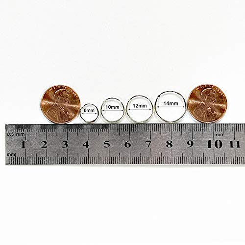 EPIRORA Silver Hoop Earrings- Cartilage Endless Small Hoop Earrings Set for Women Men, 3 Pairs of Hypoallergenic 925 Sterling Silver Tragus Earrings Nose Lip Rings (3 Pairs(8mm*3)) - Image 5