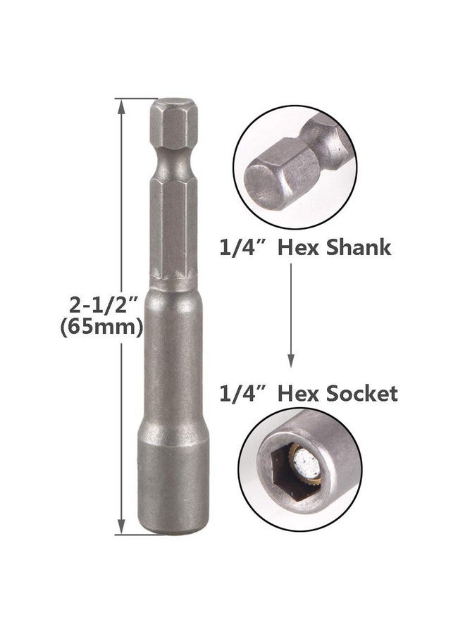 ياكاموز مجموعة رؤوس مثقاب مفك براغي مغناطيسية من Yakamoz، مقاس 1/4 بوصة، ساق سداسية إلى مقبس سداسي مقاس 1/4 بوصة، بطول 2 بوصة - Image 4