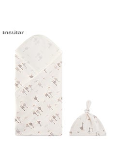 insular Blanket Wrapped Thin Baby Carrying Quilt Cover Blanket With Hat CrossBorder 