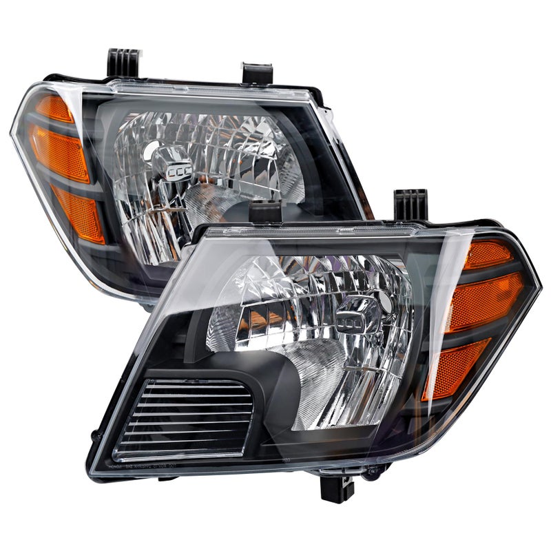 Headlights Assembly Pair Compatible with 20092020 Nissan Frontier S SL SV SE LE XE PRO4X Desert Runner Replace 26060ZL40A 26060ZL40B 26010ZL40A 26010ZL40B Turn Signal Lamps Chrome Housing