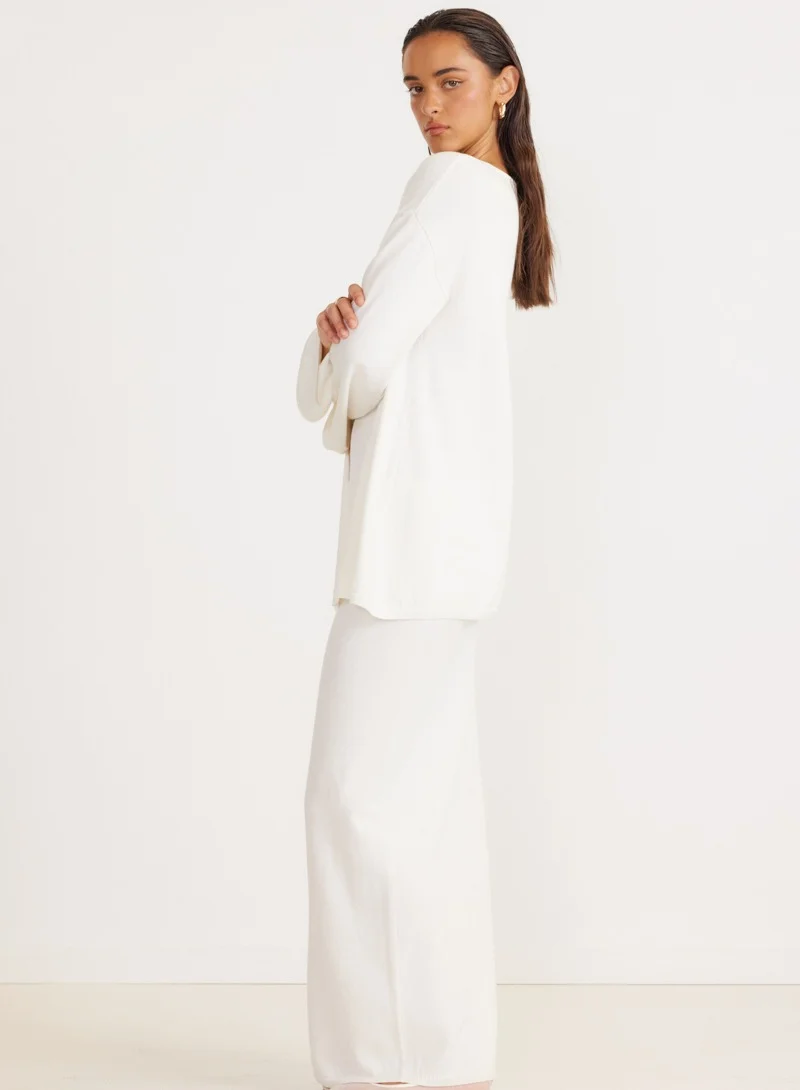 ساندايز Open Front Knitted Top