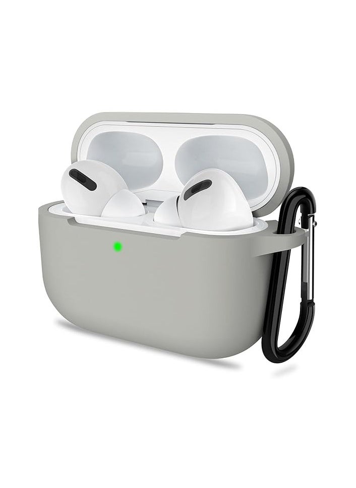 wexon Protective Shockproof Silicone Case Cover for Apple AirPods pro (1/2 Generation)  Silver  - Image 1