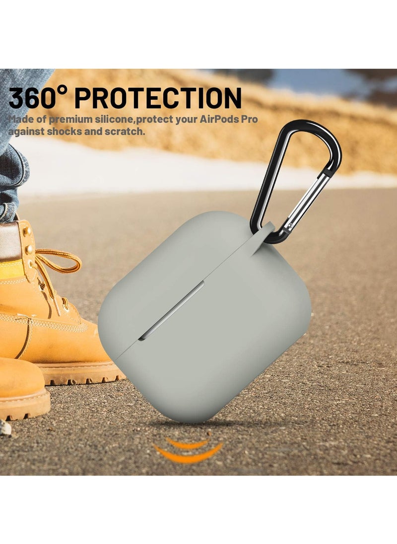 wexon Protective Shockproof Silicone Case Cover for Apple AirPods pro (1/2 Generation)  Silver  - Image 2