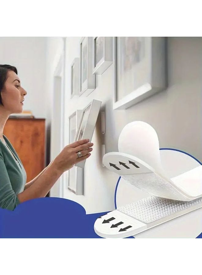 12pcs Snow White Premium Picture Frame Stickers Strong Adhesive No Drilling No Residue - Image 3