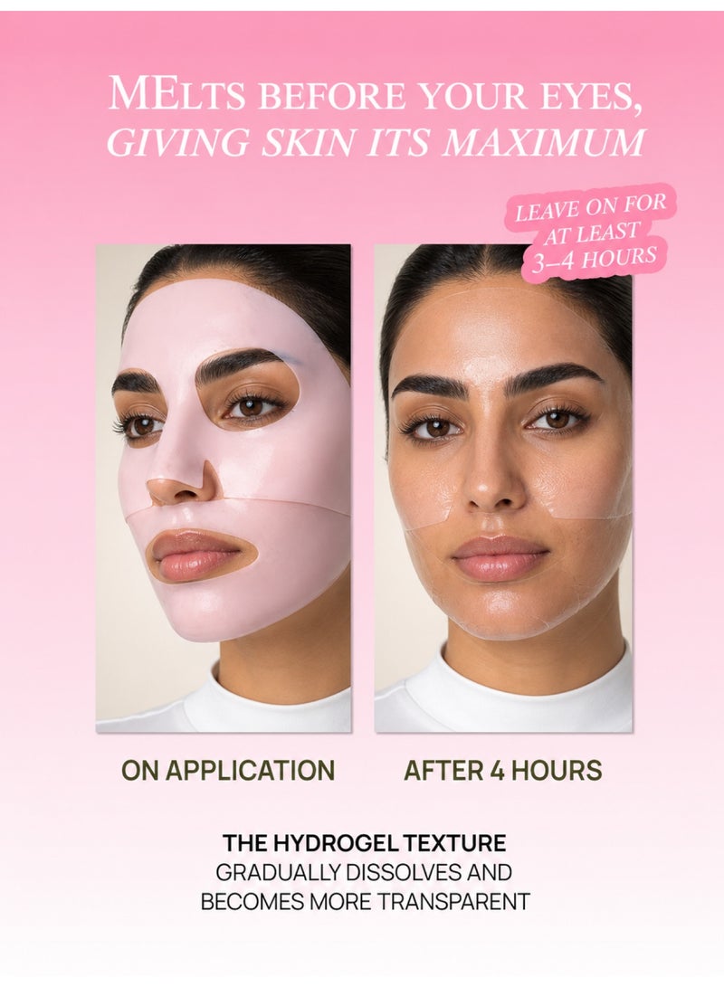 MIXIT Hydrogel Face Masks Set, Moisturizing Sheet Masks for Hydration & Glow, 2pcs - Image 3