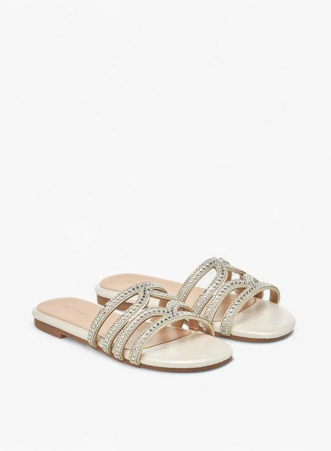 Flora Bella By Shoexpress Flora Bella Girls Stone Embellished Sandals