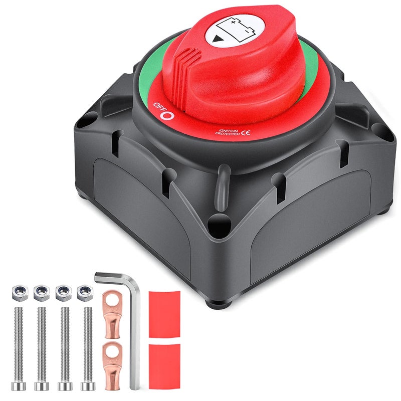Nilight 600A High Current Battery Switch 12V 24V 48V ON Off Heavy Duty Battery Power Cut Master Switch Disconnect Isolator for Truck Vehicle Trailer RV Marine Boat Yacht - Image 1