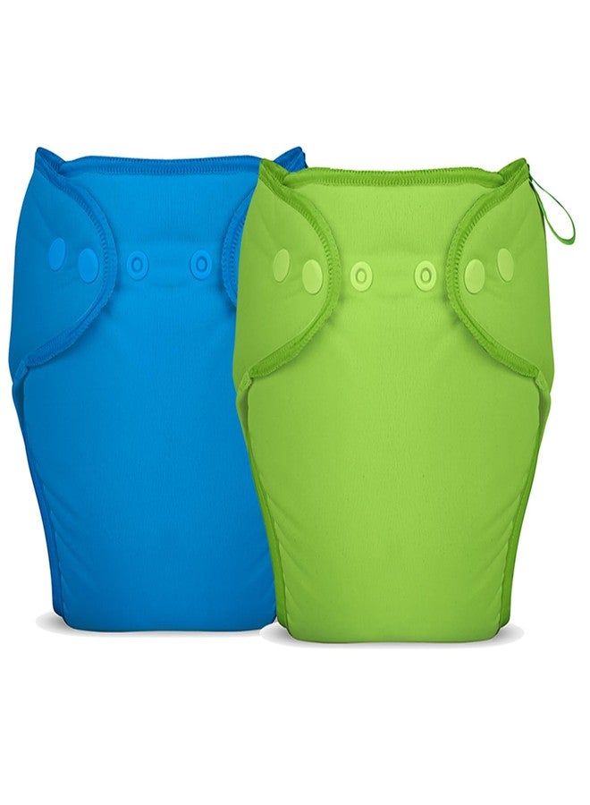 Bumberry New & Improved Smart Nappy For New Born Baby (SM |4-9 months) | Holds Upto 3 Pees With Extra Absorbtion & 100% Leak Protection All in One Cloth Diaper For Just Borns - 2 Pcs - Kit 11 - Image 1