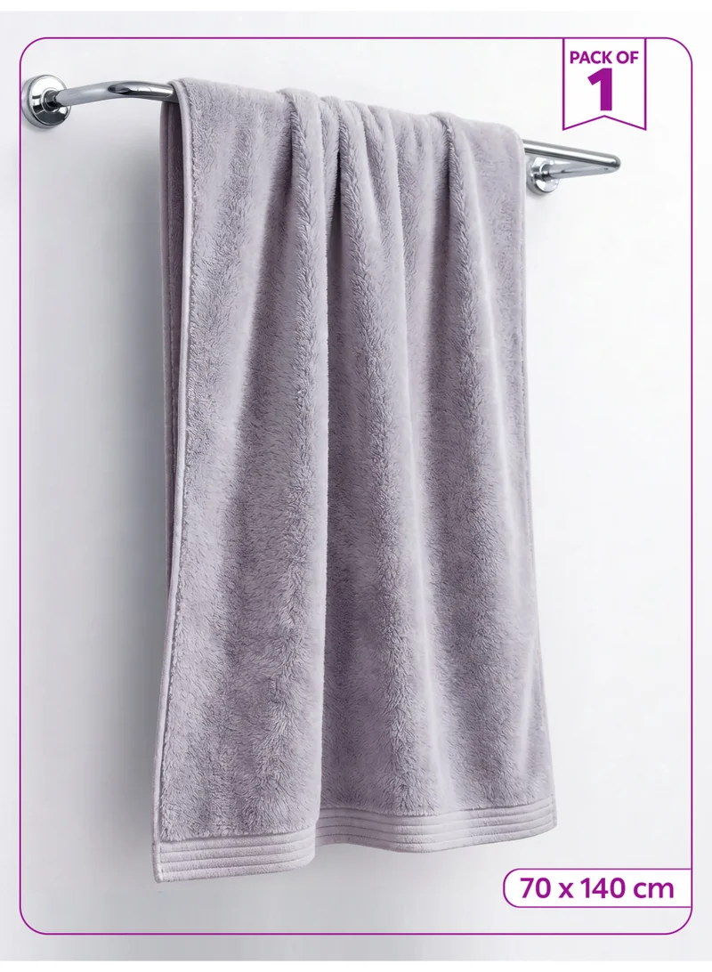 Donetella Bath Towel (1 Pack, 70 X 140 cm) - Microfiber 330 GSM - Super Soft, Highly Absorbent, Quick Drying Thick Bathroom Towels - Soft Hotel Quality for Bath and Spa